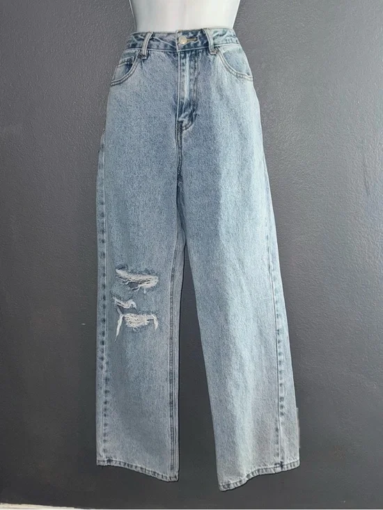 Women’s Mermaid Clam Shell Forever 21 90s Fit Vintage Jeans Waist size 28 - Picture 4 of 5